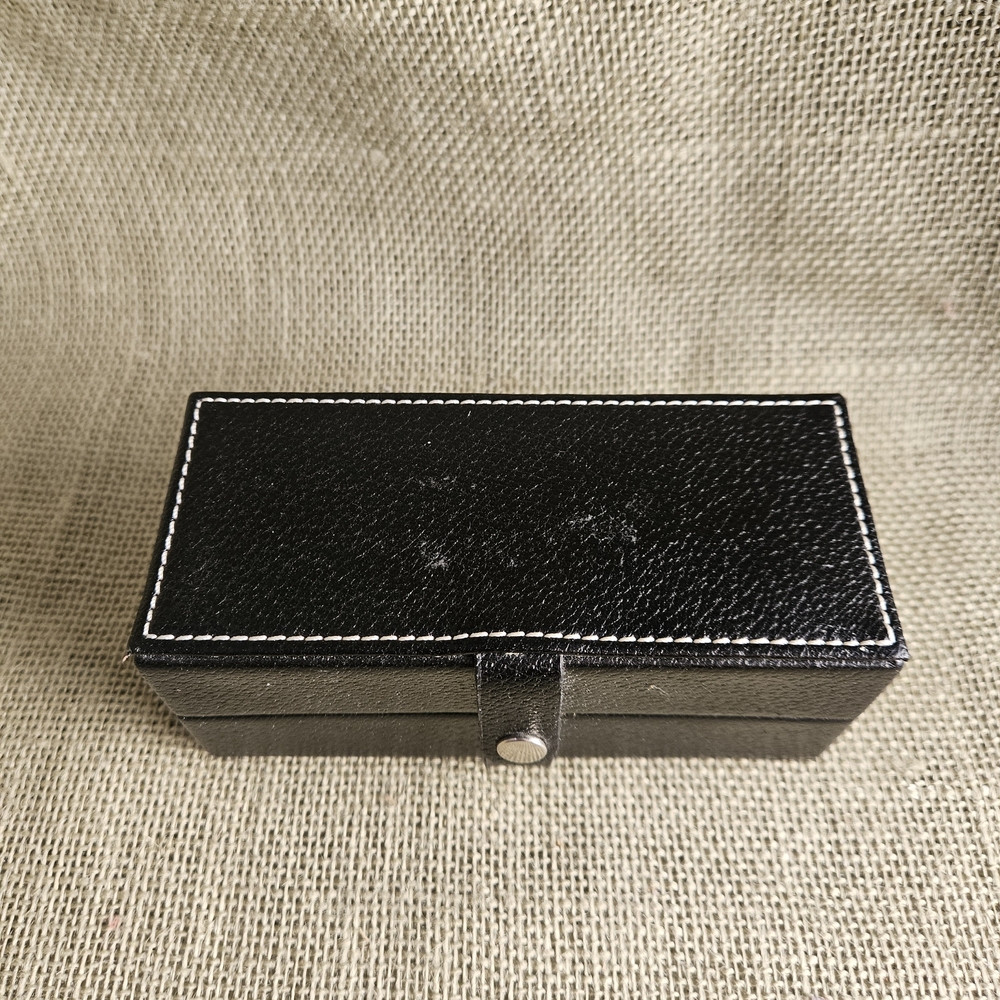 Black Leather Jewelry Accessory Box